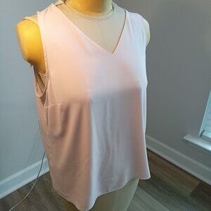 Nine West Plus Size XXL Cream V-neck Sleeveless Camisole NWT Lightweight